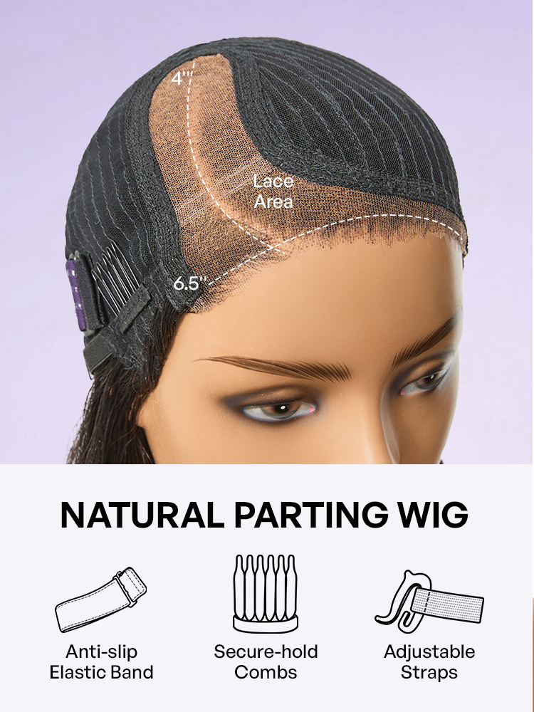 Melted Hair Mature Bouncy Curl Left C Part Glueless Minimalist HD Lace Wig Pre-Cut Lace