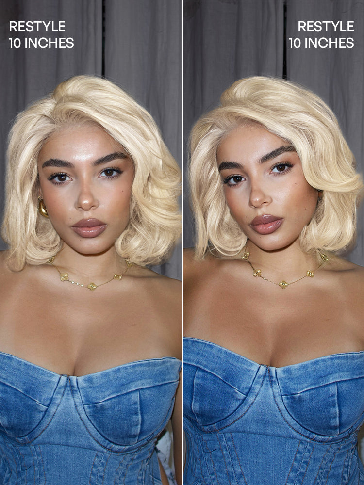 PreMax Wigs | Blonde 613 Silky Straight Glueless 5x5 Closure HD Lace Wig Pre-Cut Lace