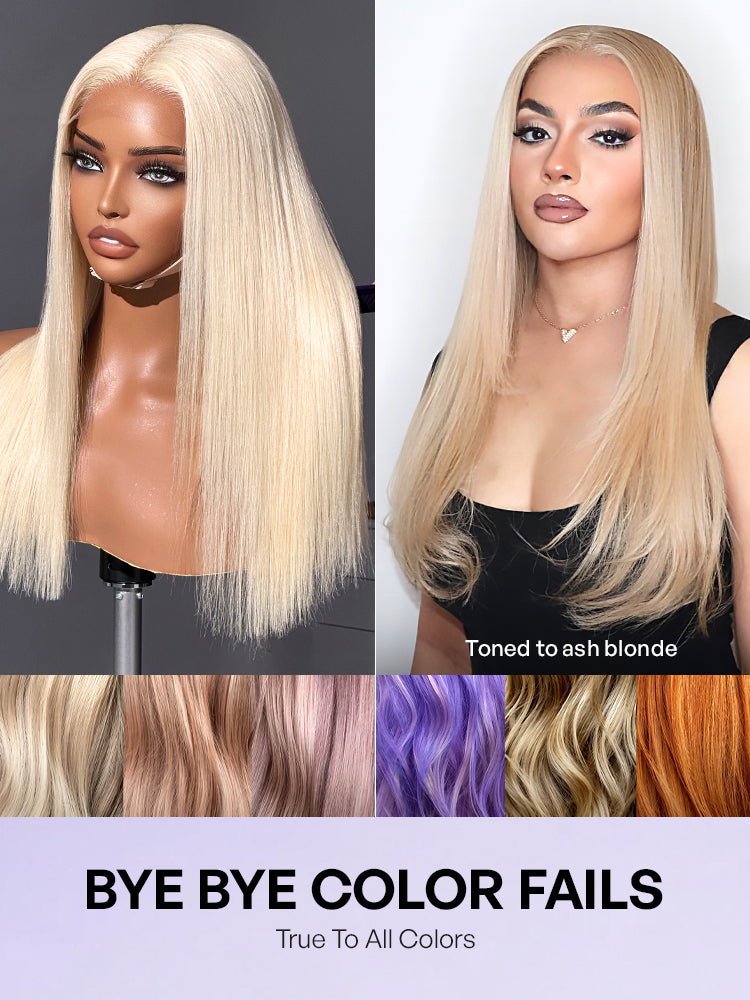 PreMax Wigs | Blonde 613 Silky Straight Glueless 5x5 Closure HD Lace Wig Pre-Cut Lace