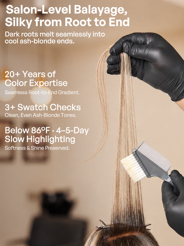 Melted Hair Originalive™ Hair 180% Density Ombre Ash Blonde Loose Wave Glueless 13x6 HD Lace Front Wig Pre-Cut Lace Flexi-Fit Drawstring Cap