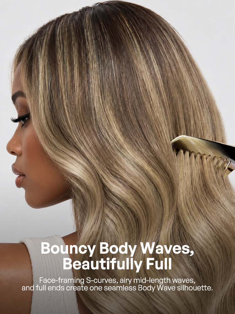 Melted Hair OriginaLive Hair 180% Density Ombre Ash Blonde Loose Wave Glueless 13x6 HD Lace Front Wig Pre-Cut Lace Flexi-Fit Drawstring Cap-14