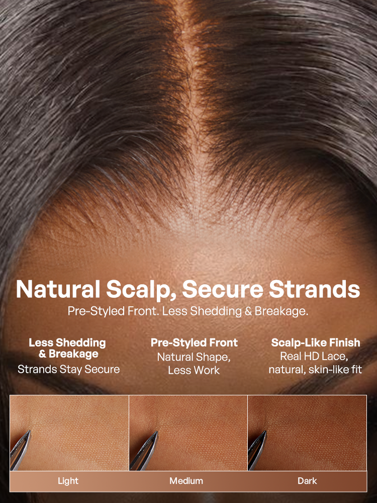 Melted Hair Originalive™ Hair 200% Density Loose Wave Glueless 7x6 Closure HD Lace Wig Pre-Cut Lace