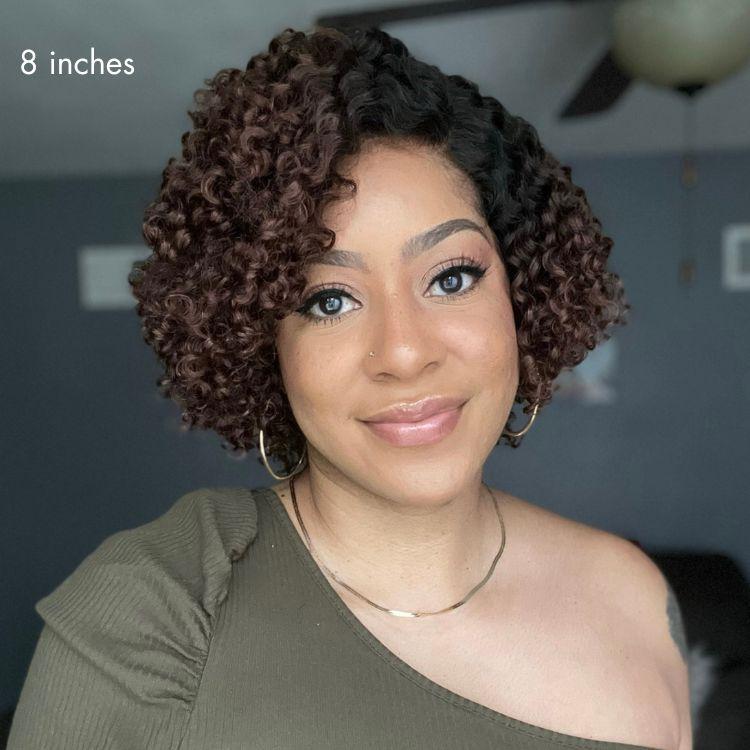 Weekly Special | Trendy Short Cut Curly Minimalist HD Lace Glueless Side Part Wig 100% Human Hair