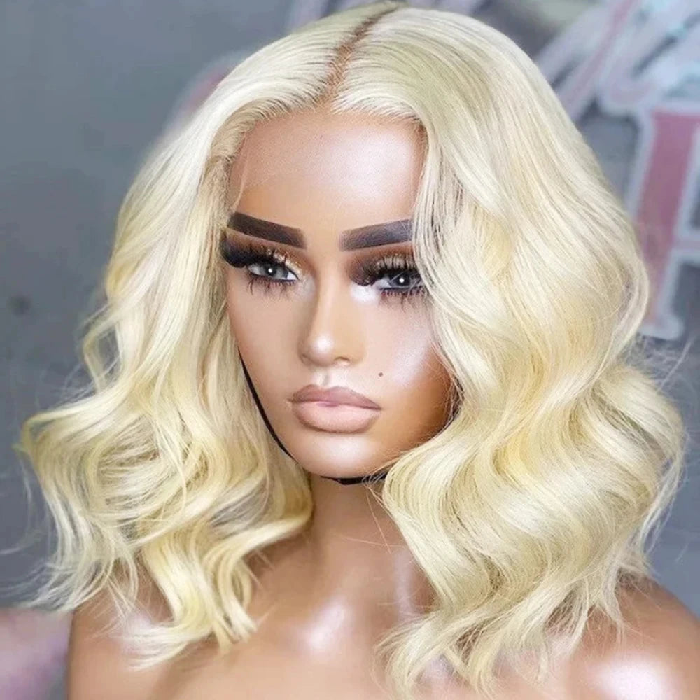 Blonde Vibes | 180% Density 613 Blonde Glueless HD Lace 13x4 Frontal Wig Pre-Cut