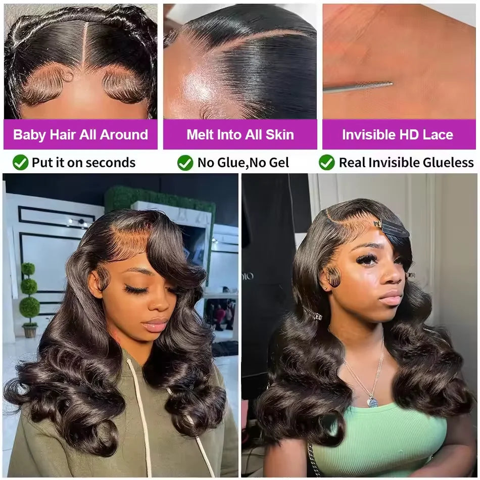 Effortless Waves | Water Wave Glueless HD Lace 13x4 Frontal Wig