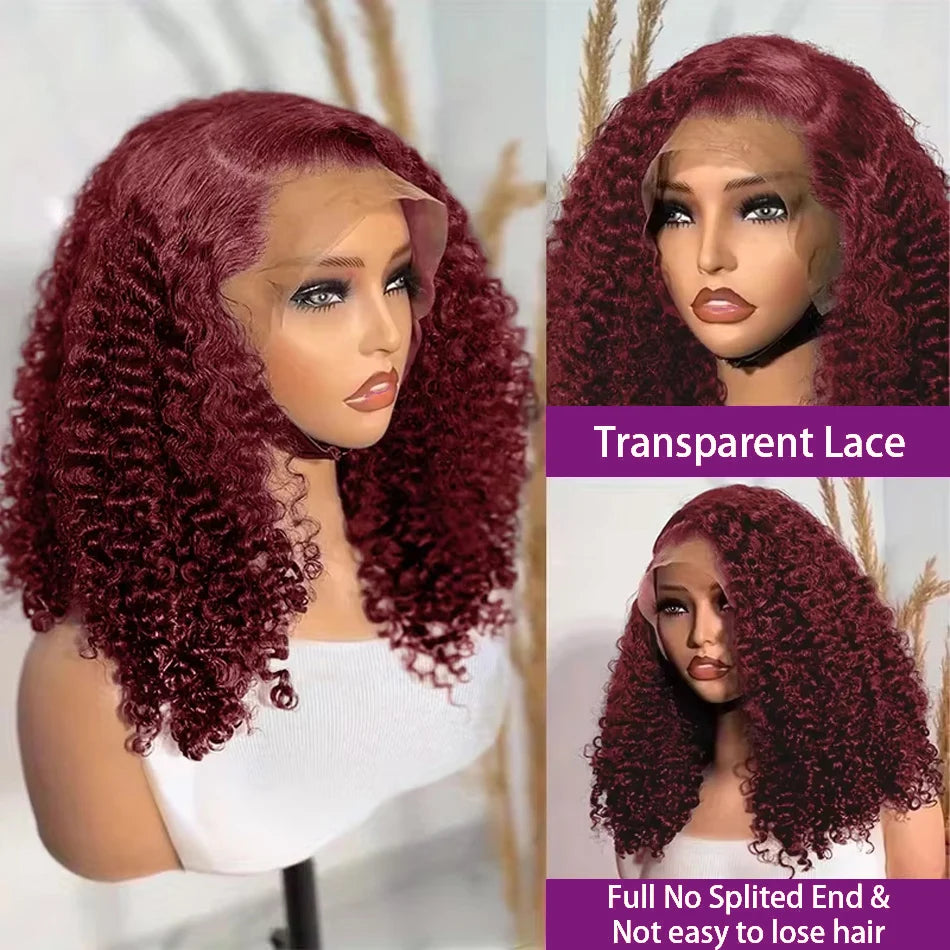Effortless Waves | Burgundy 99J Water Wave Glueless HD Lace 13x4 Frontal Wig Pre-Cut