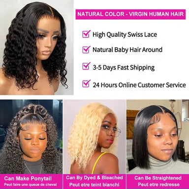 Effortless Waves | 200% Density Water Wave Glueless HD Lace 13x4 Frontal Wig by Mayfive