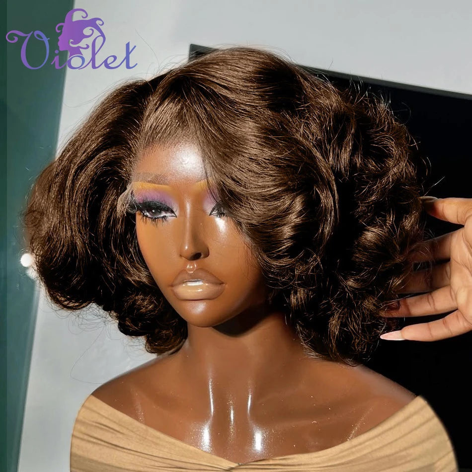 Effortless Glam | 250% High Density Loose Wave Glueless HD Lace 13x4 Frontal Wig Pre-Cut