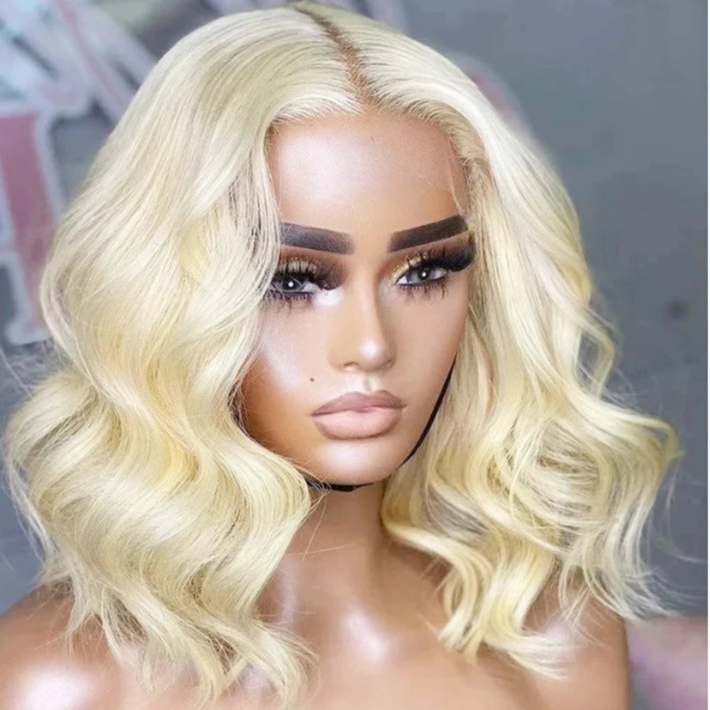 Blonde Vibes | 180% Density 613 Blonde Glueless HD Lace 13x4 Frontal Wig Pre-Cut