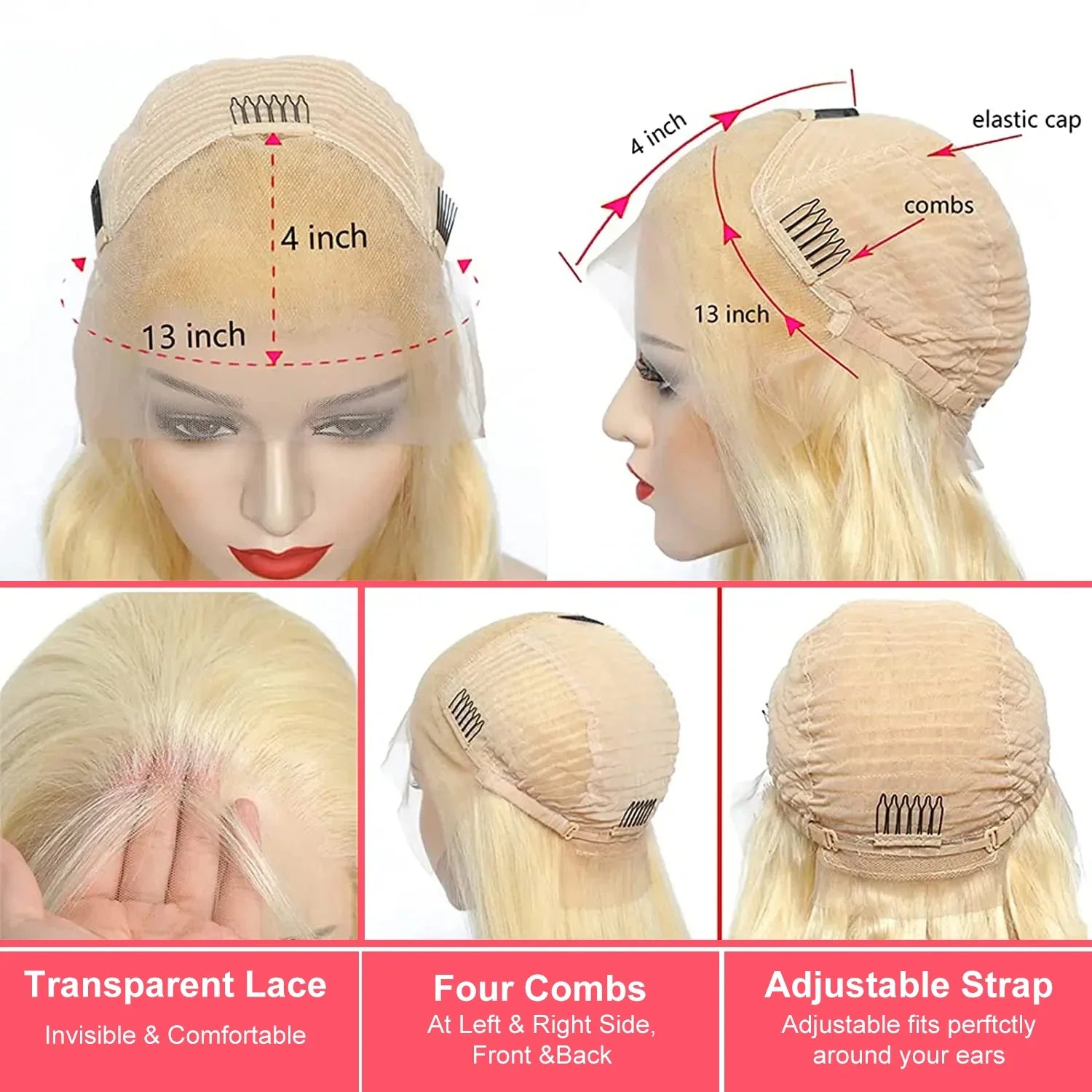 Blonde Vibes | 180% Density 613 Blonde Glueless HD Lace 13x6 Frontal Wig