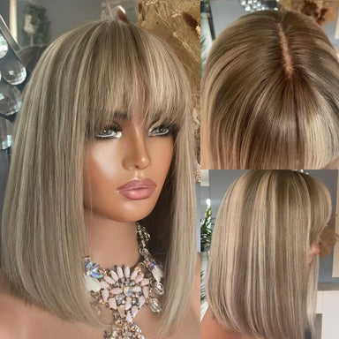 Color Pop | Brown Highlight Glueless HD Lace 13x4 Frontal Wig