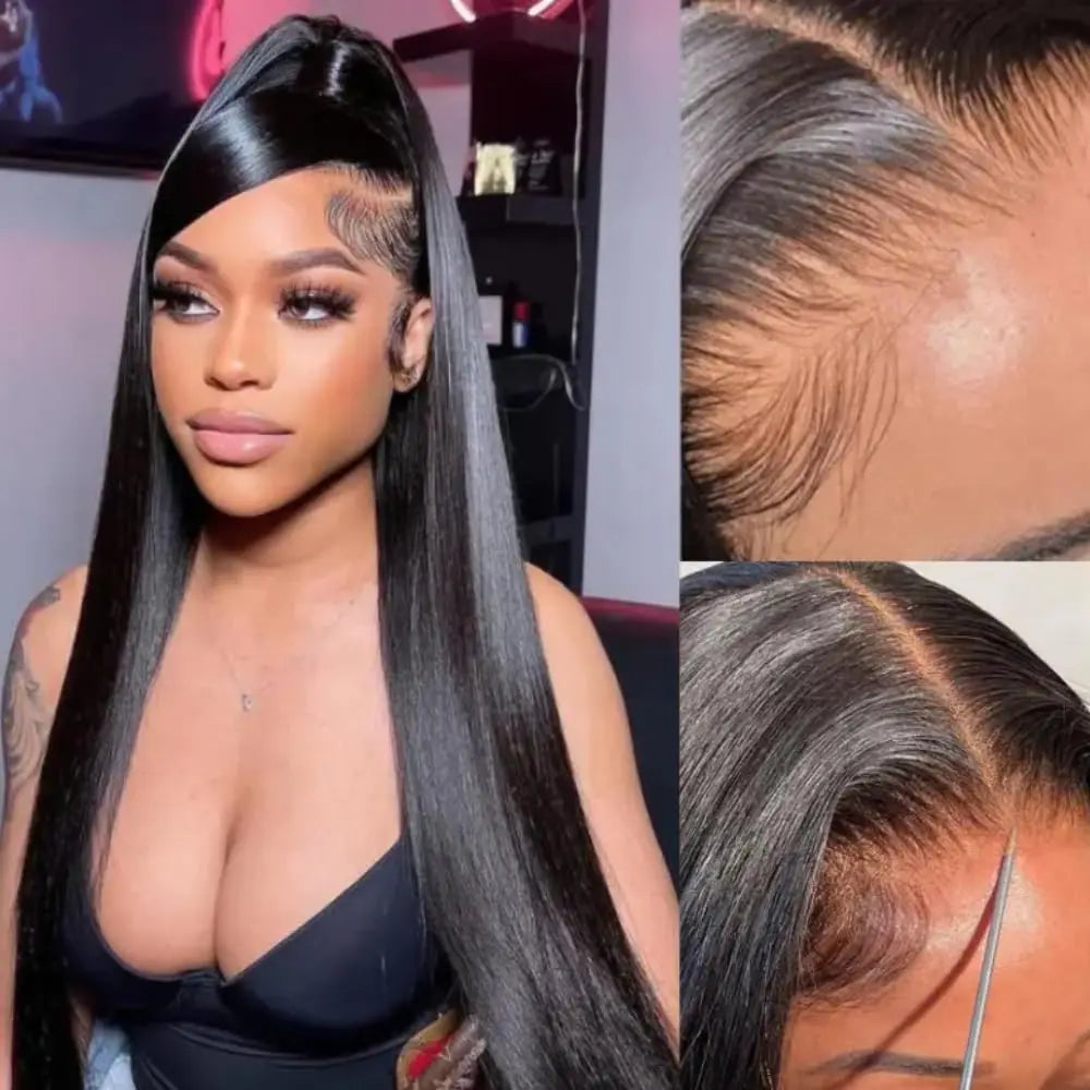 Sleek & Smooth | Straight Glueless HD Lace 13x4 Frontal Wig Pre-Cut