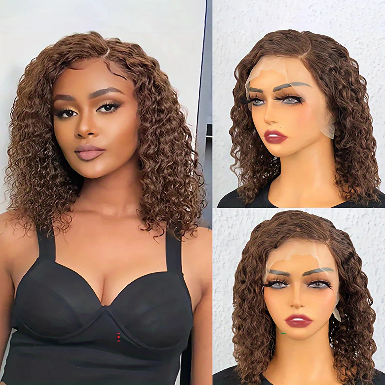 Ready To Wear | Chocolate Brown Deep Wave Glueless HD Lace 13x4 Frontal Wig
