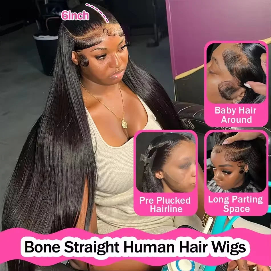 Classic Silk | 300% Extra Density Straight Glueless HD Lace 13x6 Frontal Wig