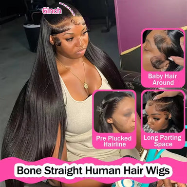 Classic Silk | 300% Extra Density Straight Glueless HD Lace 13x6 Frontal Wig