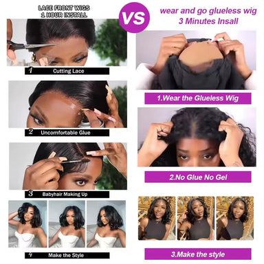 Effortless Waves | Water Wave Glueless HD Lace 13x4 Frontal Wig