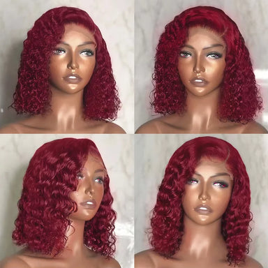 Effortless Waves | Burgundy 99J Water Wave Glueless HD Lace 13x4 Frontal Wig Pre-Cut