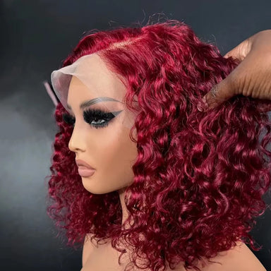 Effortless Waves | Burgundy 99J Water Wave Glueless HD Lace 13x4 Frontal Wig Pre-Cut