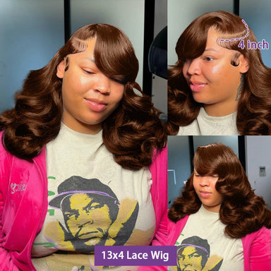 Effortless Glam | 250% High Density Loose Wave Glueless HD Lace 13x4 Frontal Wig Pre-Cut
