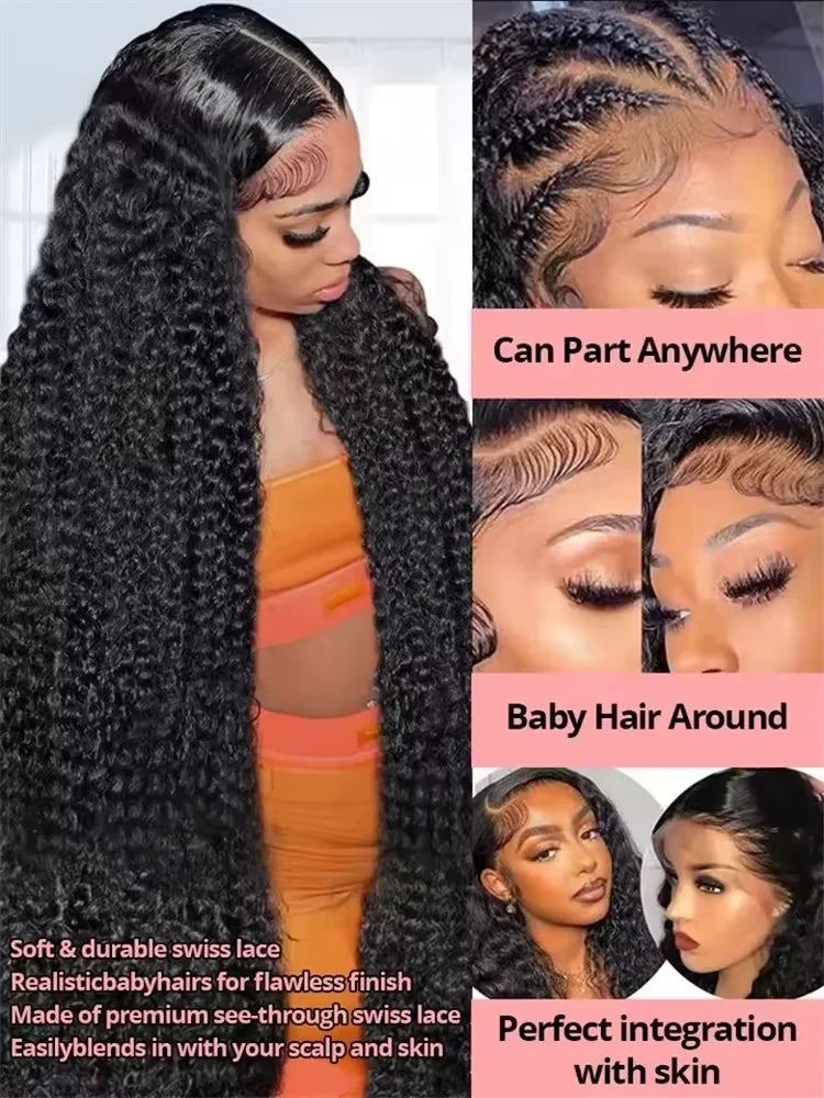 Throw On & Go | 300% Extra Density Deep Wave Glueless HD Lace 13x6 Frontal Wig Pre-Cut