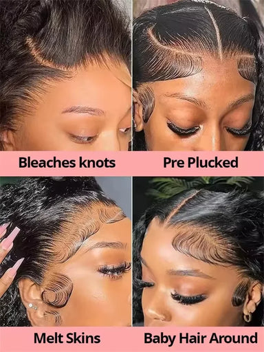 Throw On & Go | 300% Extra Density Deep Wave Glueless HD Lace 13x6 Frontal Wig Pre-Cut