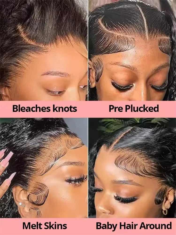 Throw On & Go | 300% Extra Density Deep Wave Glueless HD Lace 13x6 Frontal Wig Pre-Cut