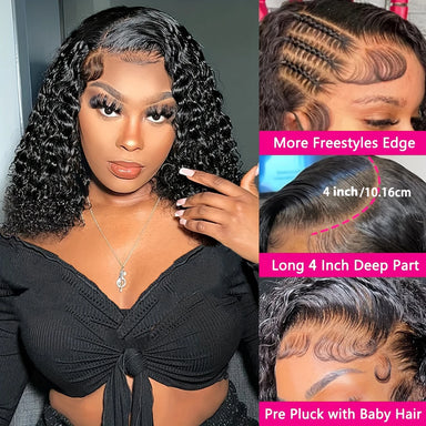 Wear & Go | 200% Density Deep Wave Glueless HD Lace 13x4 Frontal Wig