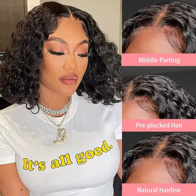 Ready To Wear | Deep Wave Glueless HD Lace 13x4 Frontal Monna Human Hair Bundles Wig