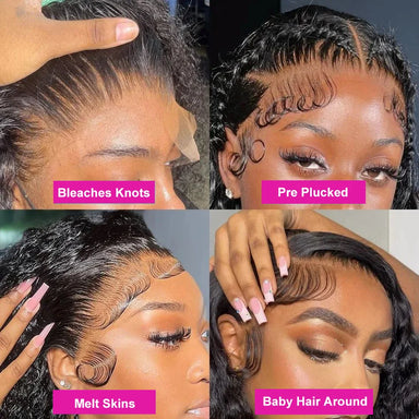 Effortless Waves | 200% Density Water Wave Glueless HD Lace 13x4 Frontal Wig by Mayfive