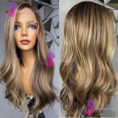 Sun-Kissed | Honey Brown Highlight Glueless HD Lace 13x6 Frontal Wig Pre-Cut