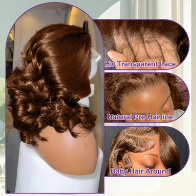 Effortless Glam | 250% High Density Loose Wave Glueless HD Lace 13x4 Frontal Wig Pre-Cut