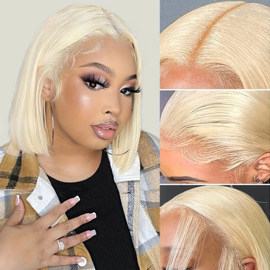 Platinum Glow | Honey Brown Highlight 613 Blonde Glueless HD Lace 13x6 Frontal Wig