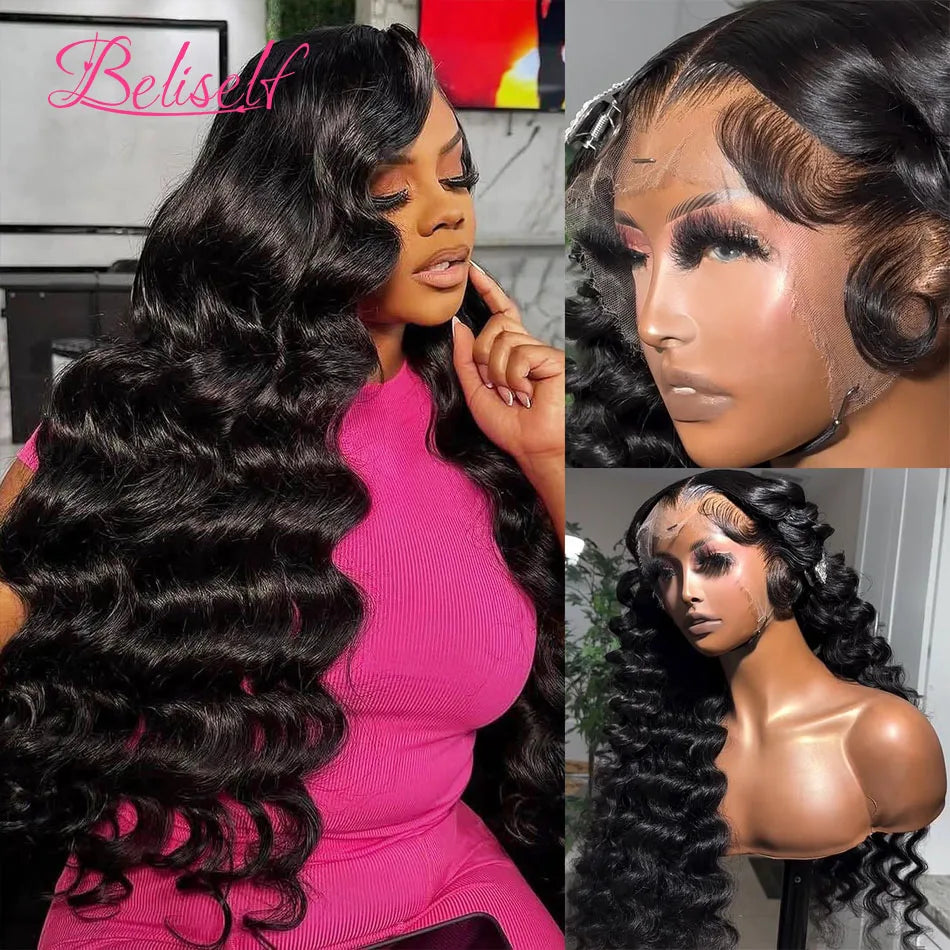 Natural Bounce | Loose Wave Glueless HD Lace 13x6 Frontal Wig Pre-Cut