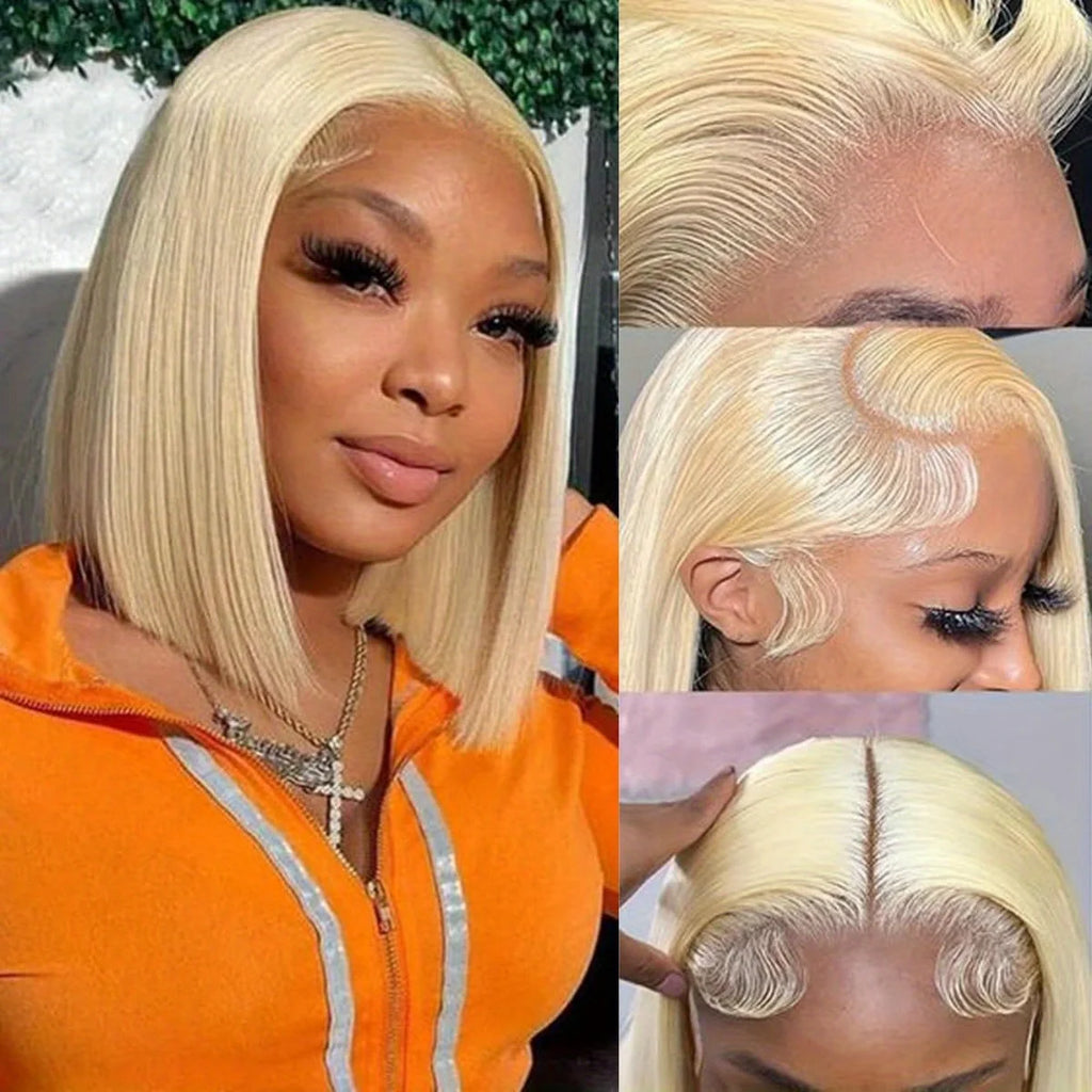 Platinum Glow | Honey Brown Highlight 613 Blonde Glueless HD Lace 13x6 Frontal Wig