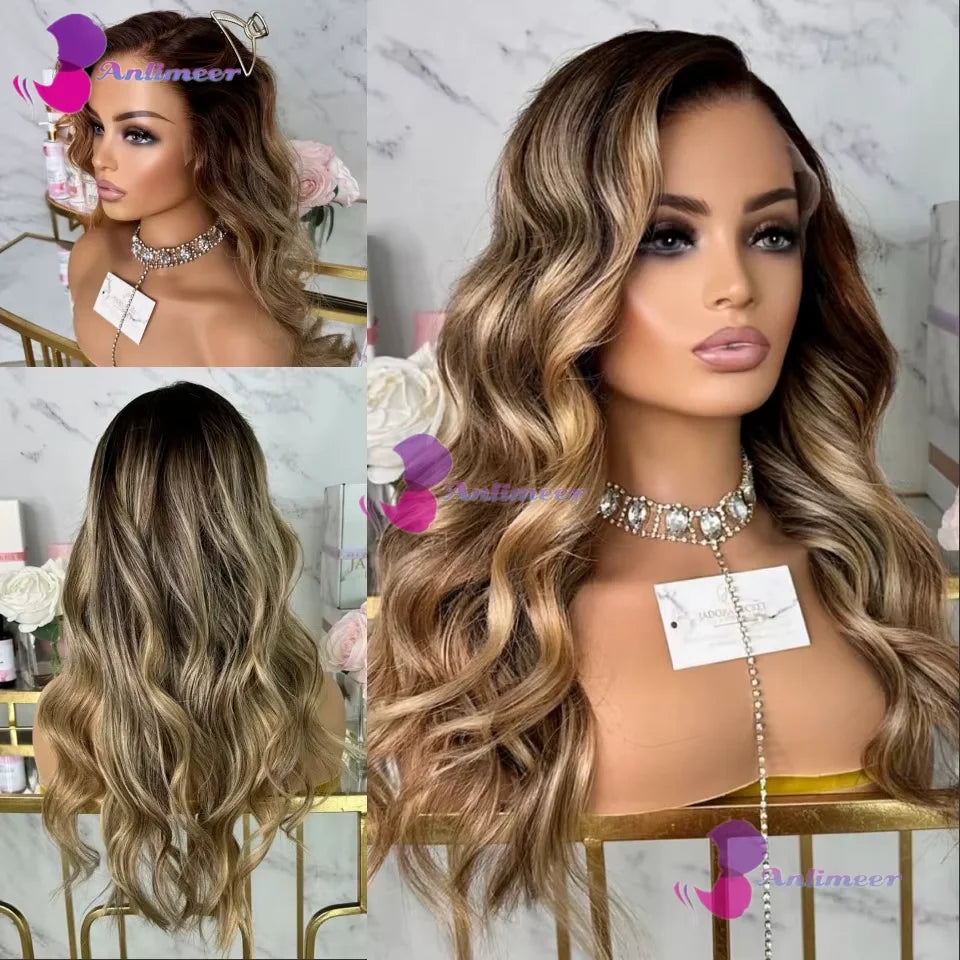 Color Pop | Brown Highlight Glueless HD Lace 5x5 Closure Wig Pre-Cut