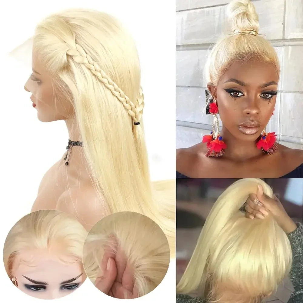 Blonde Vibes | 180% Density 613 Blonde Glueless HD Lace 13x6 Frontal Wig