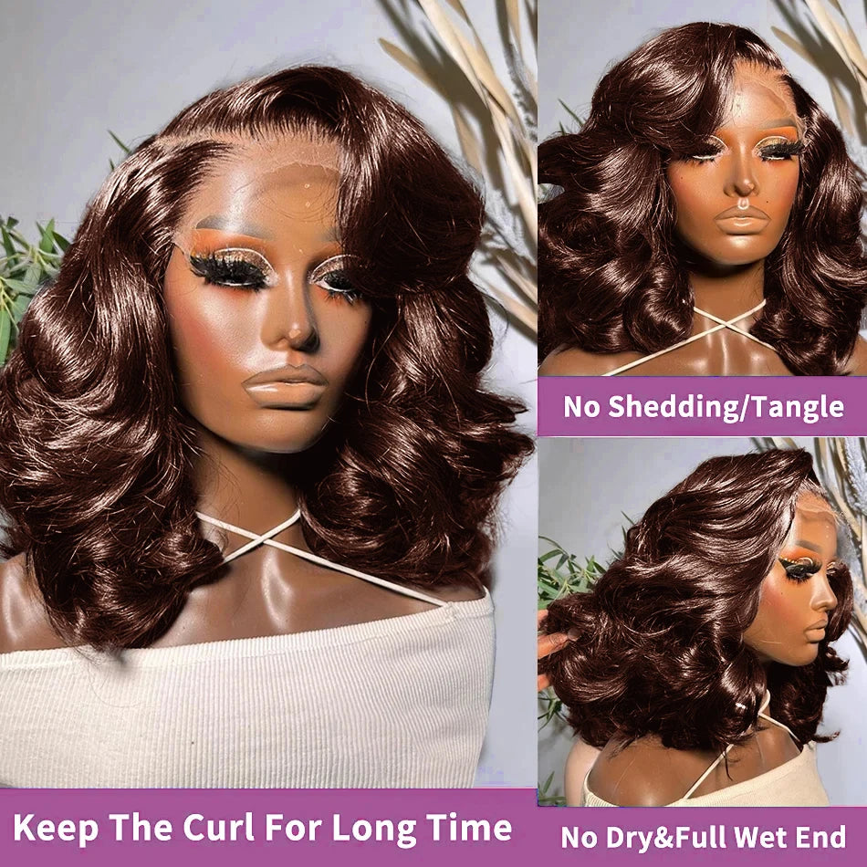 Effortless Glam | 250% High Density Loose Wave Glueless HD Lace 13x4 Frontal Wig Pre-Cut