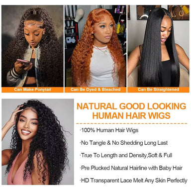 Wear & Go | 300% Extra Density Deep Wave Glueless HD Lace 13x6 Frontal Wig