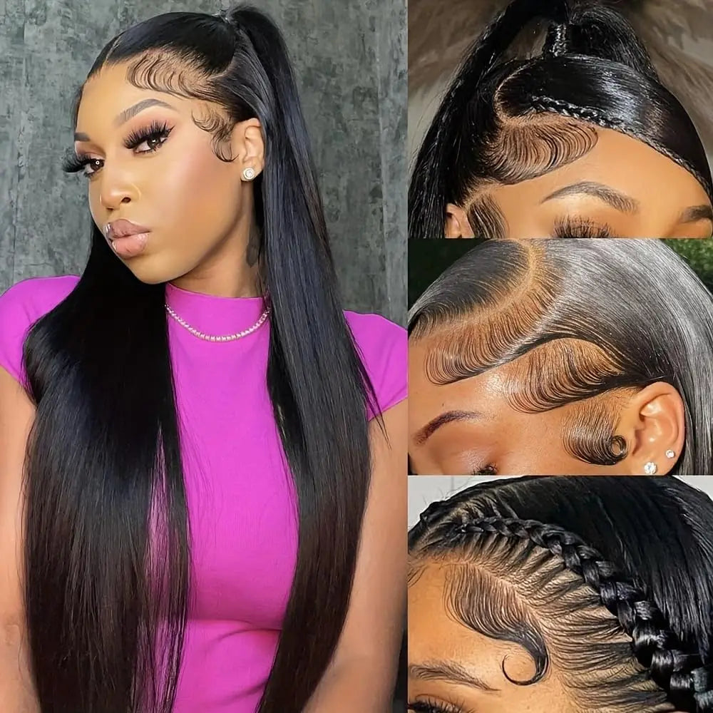 Sleek & Smooth | Straight Glueless HD Lace 13x4 Frontal Wig Pre-Cut