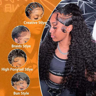 Wear & Go | 300% Extra Density Deep Wave Glueless HD Lace 13x6 Frontal Wig