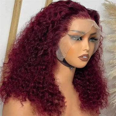 Effortless Waves | Burgundy 99J Water Wave Glueless HD Lace 13x4 Frontal Wig by Pearl Girl