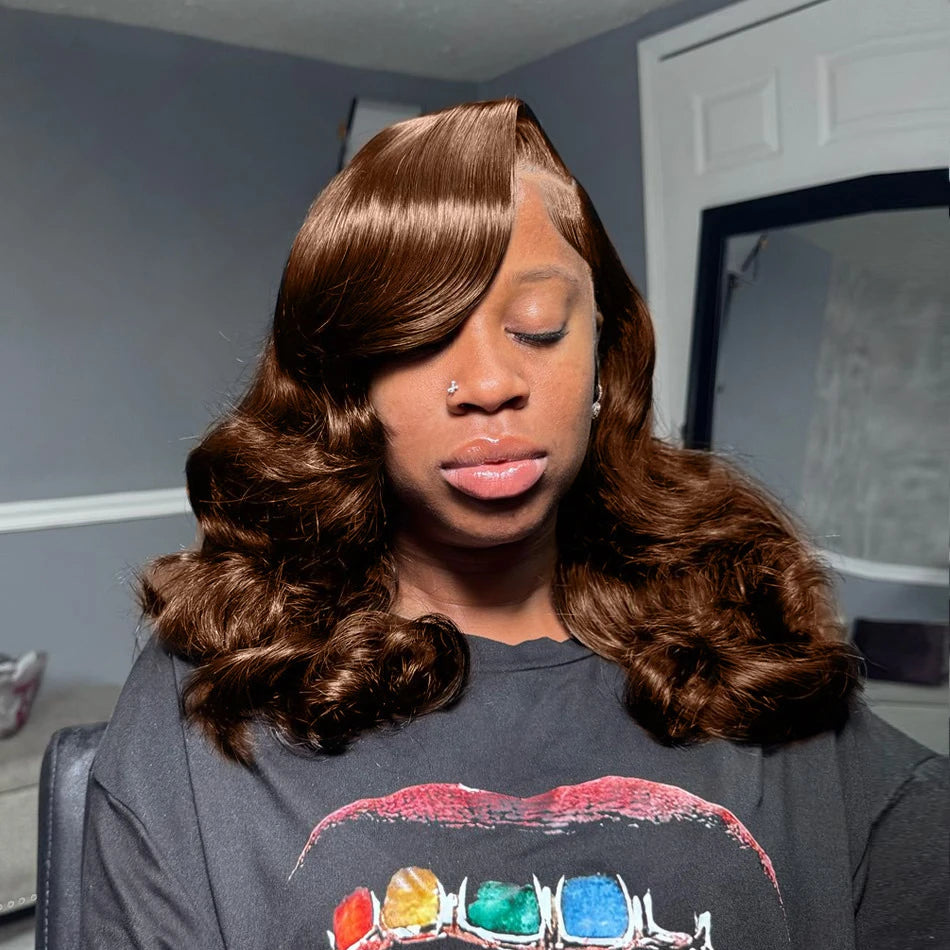 Effortless Glam | 250% High Density Loose Wave Glueless HD Lace 13x4 Frontal Wig Pre-Cut
