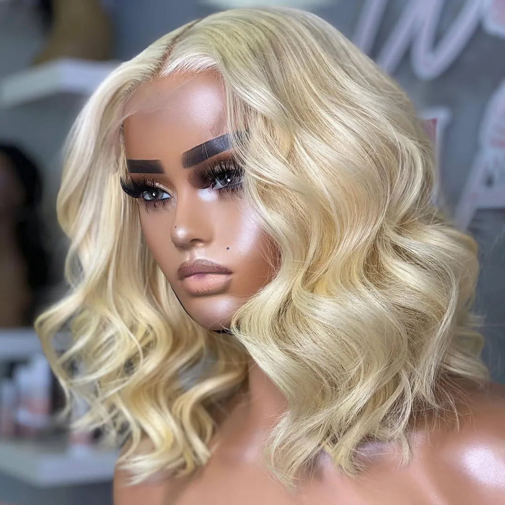 Blonde Vibes | 180% Density 613 Blonde Glueless HD Lace 13x4 Frontal Wig Pre-Cut