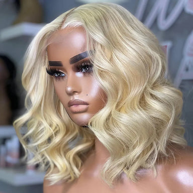 Blonde Vibes | 180% Density 613 Blonde Glueless HD Lace 13x4 Frontal Wig Pre-Cut