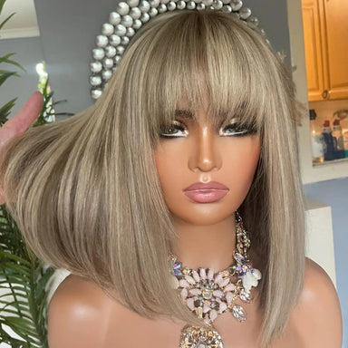 Color Pop | Brown Highlight Glueless HD Lace 13x4 Frontal Wig