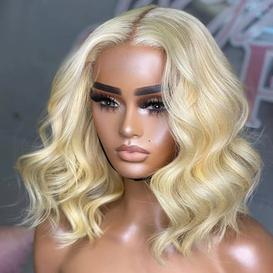 Blonde Vibes | 180% Density 613 Blonde Glueless HD Lace 13x4 Frontal Wig Pre-Cut