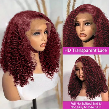 Effortless Waves | Burgundy 99J Water Wave Glueless HD Lace 13x4 Frontal Wig by Pearl Girl
