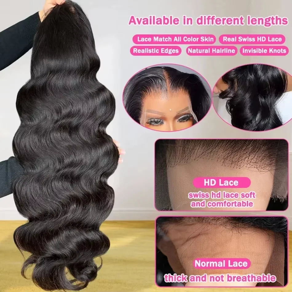 Wear & Go | 300% Extra Density Water Wave Glueless HD Lace 13x6 Frontal Wig