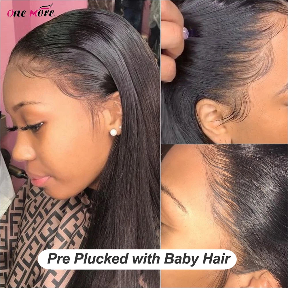 Sleek & Smooth | Straight Glueless HD Lace 13x6 Frontal Wig by OneMore Pre-Cut