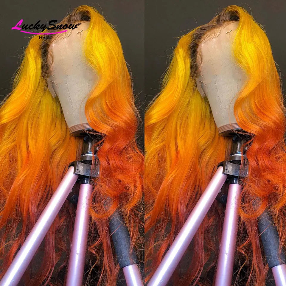 Sun-Kissed | 180% Density Highlight Glueless HD Lace 13x4 Frontal Wig Pre-Cut